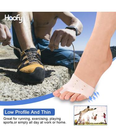 Haofy Toe Spreader Silicone Gel Separator Set | Hallux Valgus & Hammer Toe Correction for Men & Women | Includes 2 Pairs of Midfoot Pads & Toe Separator Kit - Buy Online on GoSupps.com