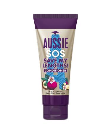 Aussie Conditioner SOS Save My Lengths Instant Detangling Vegan Frizz Ease Hair Conditioner For Damaged Hair Knotty Frizzy Hair With A Blend Of Australian Superfoods 200ml - Buy Online on GoSupps.com