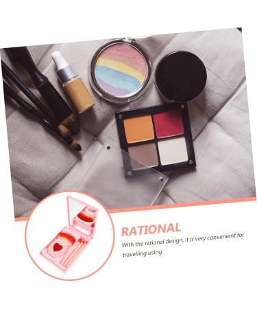 minkissy 3 Boxes Makeup Brush Set Portable Powder Brush Powder Brush Organizer And Concealer Brush Travel Makeup Container Travelling Makeup Brush Woman Artificial Fiber Vanity Mirror Major - Buy Online on GoSupps.com