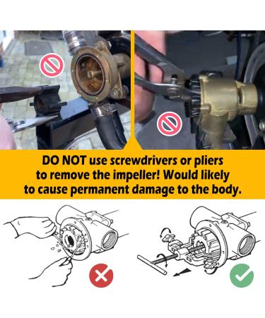 Bzumperyz 660040-1 Marine Impeller Puller Tool for Jabsco Impellers | 2-1/4 to 2-9/16 Inch Size - Buy Online on GoSupps.com