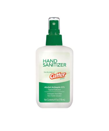 Cutter Hand Sanitizer 4 Ounces Non-Sterile Antiseptic Solution 4 Ounce (Pack of 1)