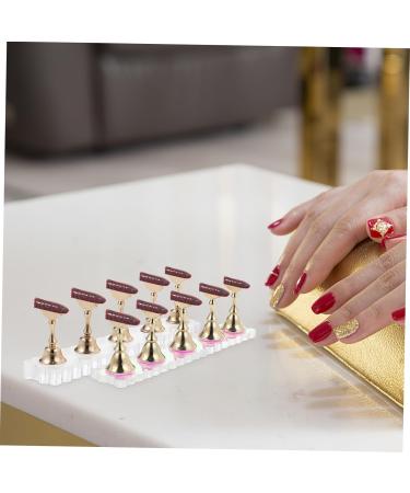 FRCOLOR 2 Sets show rack tool nails nail painting stand press on nail stand nail accessories nail stands for press on press on nail holder nail art stand Acrylic aurora manicure - Buy Online on GoSupps.com