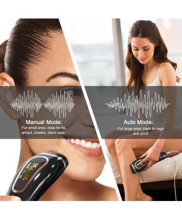 SeiShio IPL Hair Removal Device - Permanent & Painless Home Hair Remover - Whole Body Use - 999 Unlimited Flashes - Black - Buy Online on GoSupps.com