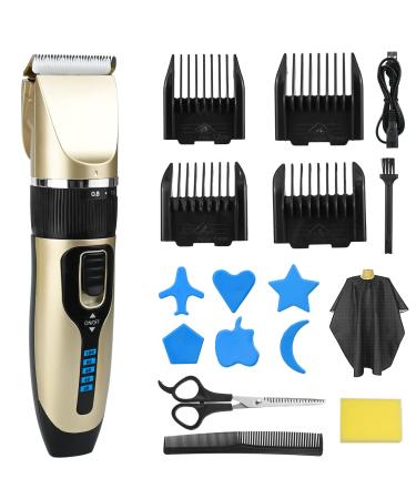 Hair Clippers Men Cordless Hair Clippers Professional Hair Clippers Electric Hair Clippers for Men with LCD Screen & Sharp Blades Rechargeable Barber Clippers for Hair Cutting Kit