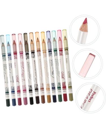 FOMIYES 12 Glitter Eyeliner Glitter Outfit Flash Suit Cosmetic Pencils Set Shimmer Water Proof 1 count (Pack of 1) As Shown - Buy Online on GoSupps.com