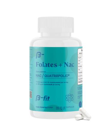 B-FIT B NAC - N-Acetyl Cysteine Supplement - 60 Capsules - 600mg per Capsule - High Bioavailability - Antioxidants Supplement & Liver Detox Support - Pure and Additive-Free