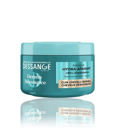 DESSANGE - Masque Cheveux Hydra-Apaisant Dermo Ressource - Formule Enrichie En Algues & Niacinamide Pure - Apaise & Hydrate - Cuir Chevelu Sensible & Cheveux D shydrat s - 280ml