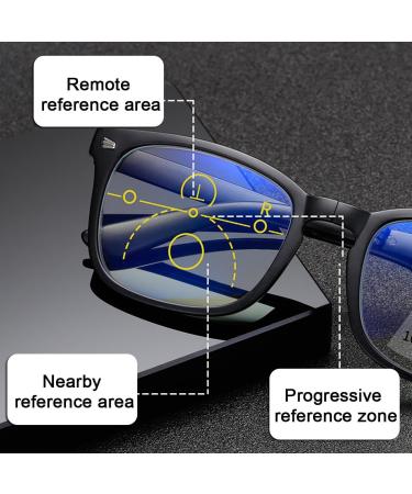 Lightweight Fold Blue Light Blocking Reading Glasses for Women Men Progressive Multifocus Computer Readers(Couleur:Blue Grandeur:2.0x) - Buy Online on GoSupps.com