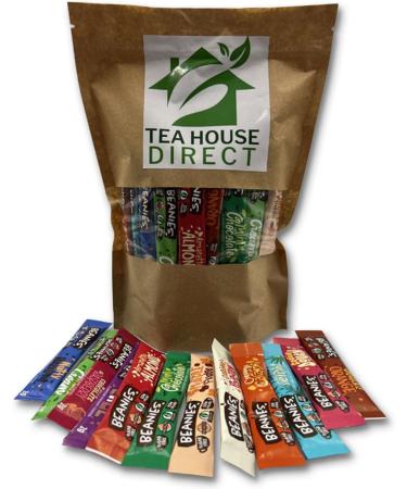 Beanies Mixed Flavour Instant Coffee - Irish Cream Chocolate Orange Caramel Popcorn Mint Chocolate Amaretto Almond Coconut Delight Nutty Hazelnut and more | Flavour for Every Mood | 216 Sachets - Buy Online on GoSupps.com