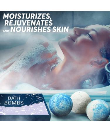 MAJESTIC PURE Bath Bombs Set of 6 - USA Made Fizzies with 100% Pure Essential Oils, Coconut Oil & Shea Butter for Luxury Bubble Bath & Spa Experience - Perfect Birthday & Mother's Day Gifts - Buy Online on GoSupps.com
