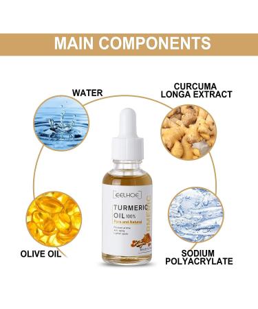 2023 Turmeric Dark Spot Serum Oil - Brighten Skin & Correct Dark Spots (colorless 2P) - Buy Online on GoSupps.com