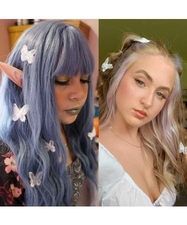 White Butterfly Flower Hair Clips - 18 Pieces 3D Embroidery Soft Lace Pins for Women & Girls | Elegant Alligator Clips Hair Accessories - Buy Online on GoSupps.com