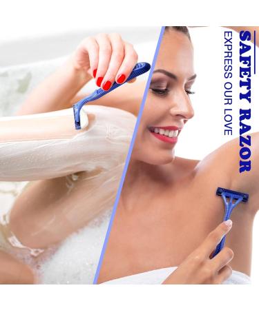 200 Pieces Disposable Razors for Men - Individually Wrapped Twin Blade Shaving Razors for Travel Home Hotels | Bulk Blue Razors - Buy Online on GoSupps.com