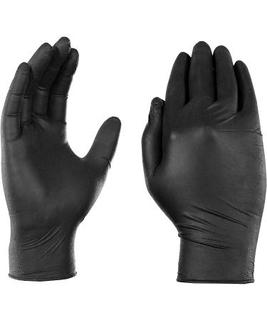 1st Choice Black Nitrile Industrial Disposable Gloves - 6 Mil, Latex & Powder-Free, Food-Safe, Textured - Large (Pack of 100) - Buy Online on GoSupps.com