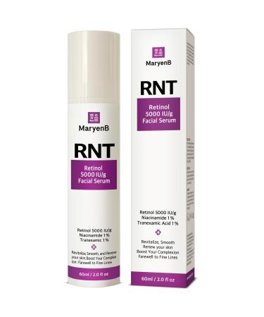 Anti-Aging Serum with Retinol 5000IU Niacinamide & Tranexamic Acid - Skin Firming & Tone Enhancing (2 oz)