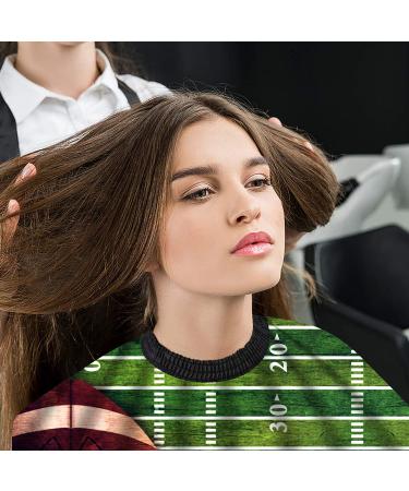 American Football Waterproof Haircut Cape for Adults & Kids | Professional Barber Cape with Adjustable Snap Closure - 51x55 - Buy Online on GoSupps.com