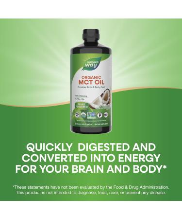 Nature's Way Organic MCT Oil 30 fl oz - Pure, Healthy Fuel for Energy & Wellness - Buy Online on GoSupps.com