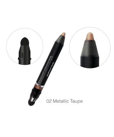 Buy Makki Soft Eyeshadow Pencil & Waterproof Eyeliner 02 Metallic Taupe - International Shipping Available - Buy Online on GoSupps.com