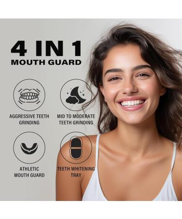 Buy Premium Mouth Protection for Teeth Grinding - 2 Sizes 4 Formable Anti-Snoring Dental Rails for Bruxism Relief - Buy Online on GoSupps.com