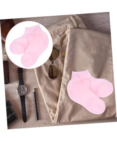 2 Pairs Protective Socks Foot Softening Socks Feet Moisturising Stocking Women's Socks with Lotion Enriched Socks Silicone Miss High Heels Sebs Skin Pink - Buy Online on GoSupps.com
