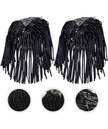 SOIMISS 2 Pieces Tassel Epaulet Shoulder Board Badge Decor | Stylish Shoulder Fringe Epaulet for Fashionable Looks - Shop Internationally! - Buy Online on GoSupps.com