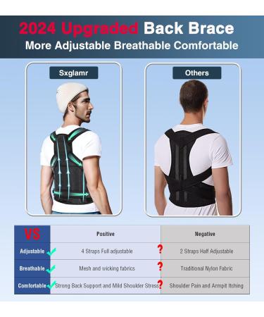 Adjustable Back Posture Corrector for Men & Women | Scoliosis Brace & Pain Relief - Buy Online on GoSupps.com