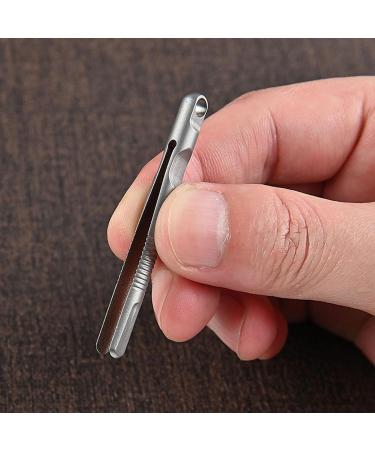 Keychain Tweezer Titanium Alloy Tweezers Wire Cutting Clamps Camping Precision Pliers Outdoor Forceps Durablee Titanium Pluckers Hiking Titanium Tongs for Hiking and Travel - Buy Online on GoSupps.com