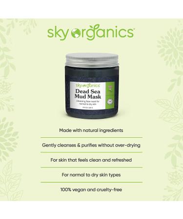 Sky Organics Dead Sea Mud Mask 8.8 fl oz - Natural Beauty Treatment - Buy Online on GoSupps.com