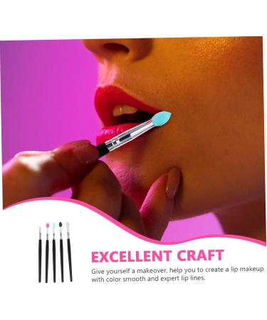 Didiseaon 5pcs Silicone Eyeshadow Brush Lipstick Lip Mask Applicator Lip Makeup Plastic Handle - Buy Online on GoSupps.com