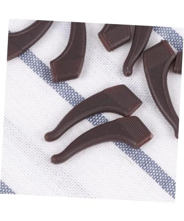 Stobok 5 Pairs Anti-Slip Glasses Holder Pads - Slipproof Sleeves & Bracket Tips for Secure Fit - Brown 3.6x1.6cm - Buy Online on GoSupps.com