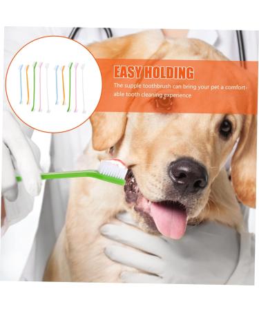 Beavorty 20 pcs Pets Small Clean Cleaning Nylon Oral Cat Brush Supplies Pet Teeth Handheld Portable 1 count (Pack of 1) Assorted Colorx2pcs - Buy Online on GoSupps.com