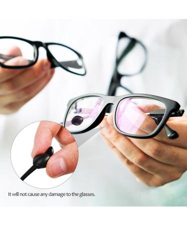 Lurrose Jewelry 20 Pairs Silicone Eyeglass Ear Grips | Round Holders & Cleaning Cloth Comfortable Frame Grips for Eyeglasses | International Shipping Available - Buy Online on GoSupps.com