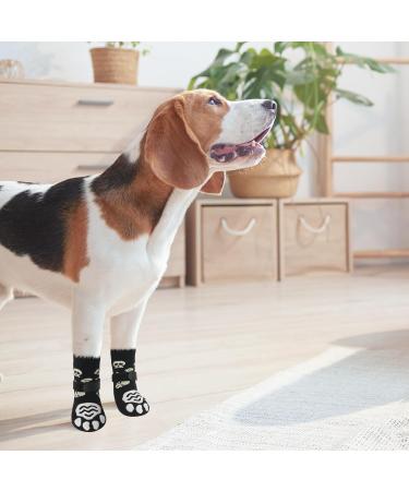 Pupeck Dog Socks - Paw Protection Anti-Slide for All Dog Sizes | 3-Pair Pack & 6-Pack Options | Summer Heat Protection & Floor Grip | Ideal for Older Dogs | X-Large Black - Buy Online on GoSupps.com
