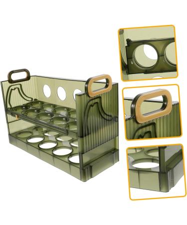 OUNONA Egg Storage Box Fridge Eggs Drawer Household Egg Organizer Egg Holder Automatic Clamshell Dispenser - Buy Online on GoSupps.com