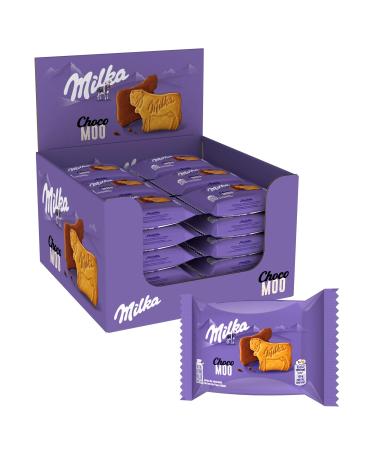 Milka Choco Moo - Milk Chocolate Covered Biscuit - Display of 24 Packets (40g)