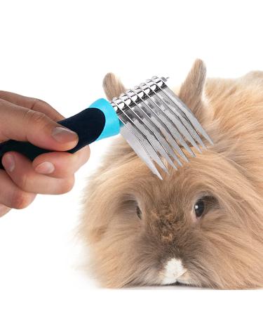 SunGrow Poodle Dog & Bunny Comb - Dematting and Detangler Brush for Long Hair Cats and Rabbits - Buy Online on GoSupps.com