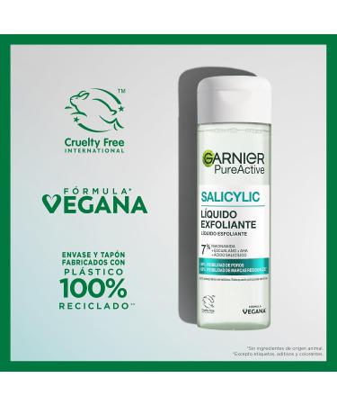 GARNIER Pure Active Salicylique Liquide exfoliant anti-imperfections R duit la visibilit des pores de 34 % Convient aux peaux sensibles 120 ml - Buy Online on GoSupps.com