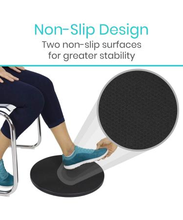 Vive Pivot Disc - 360 Rotation Transfer Board for Elderly & Disabled - Non-Slip 16 Black - Mobility & Standing Aid - Buy Online on GoSupps.com