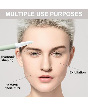 Simnice Dermaplaning Tool - Professional Face & Eyebrow Razor for Women | Peach Fuzz Removal & Exfoliation with Replaceable Blades & Reusable Makeup Pads - Buy Online on GoSupps.com
