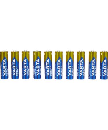 Varta Longlife Power AA Alkaline Batteries LR6 - 10 Pack | Reliable Performance for All Devices - Buy Online on GoSupps.com