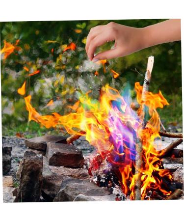 Lurrose Outdoor Fireplace 15 Packs Campfire Powder Metal Powder Fireplace Packets Pit Colorful Party Supplies Mineral Powder - Buy Online on GoSupps.com