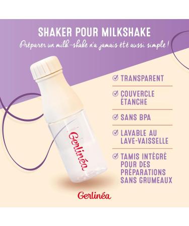 Gerlin a Gerlinea Milkshake Shaker 480 ml 220335 Neutral - Buy Online on GoSupps.com
