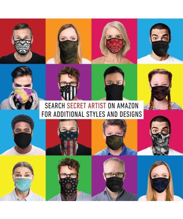 Adjustable Charcoal Grey Reversible Face Mask - Soft Washable & USA Made for Medium to XLarge Faces - Buy Online on GoSupps.com