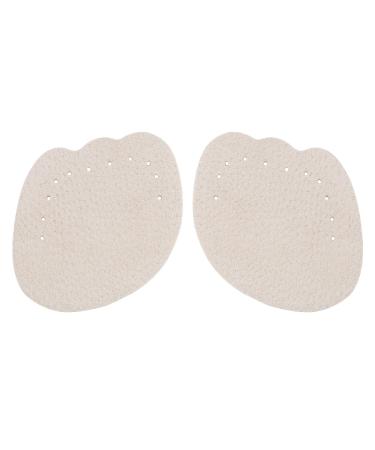 2 Pair Metatarsal Pads | Pigskin Weight Shifting High Heel Inserts for Women | Ball of Foot Anti-Slip Comfort Pads Invisible Self-Adhesive Forefoot Shoe Insoles for Women Sandals (Apricot)