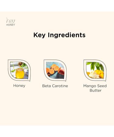 Hey Honey Skincare Mango Herbal Mineral Scrub Dead Sea Salt Exfoliator for Body & Face | Gently Buffs Smooths & Hydrates Skin | Cruelty-Free Paraben-Free Vegetarian | 6.7 oz - Buy Online on GoSupps.com