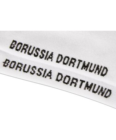 Borussia Dortmund Unisex BVB Tennissocken (2er Pack) - Gr ßen 43-46 in Weiß | Internationale Lieferung verf gbar - Buy Online on GoSupps.com