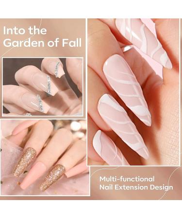 Nail Dipping Powder Kit - Jelly Pink Dip Powder Nail Set - 4 Colors Nail Art System with Base, Top Coat, Activator - No UV/LED Needed for Beginners - Buy Online on GoSupps.com