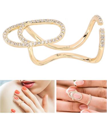 Fingernail Ring ANGGREK Fingernail Rings Nail Ring Safe Healthy Adjustable Fashionable Fingernail Jewelry Decorations For Parties Weddings(3048g) - Buy Online on GoSupps.com