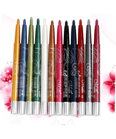  Didiseaon Didiseaon 12Pcs Miss Highlight Women Pen Cosmetic Liquid Eyeliner Set Eyeshadow Pen Eyeliner Makeup Pen Automatic Waterproof Lipstick Pen Shadow - Buy Online on GoSupps.com