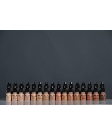 Glam Air Airbrush Water-based Large 0.50 Fl. Oz. Bottles of Foundation in 5 Assorted Medium Satin Shades (For Normal to Dry Skin) - Buy Online on GoSupps.com